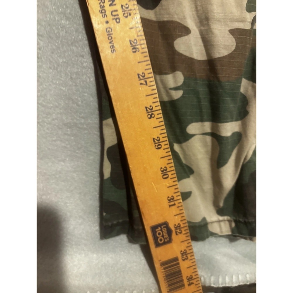 Men's Wrangler Authentics Mens 44x32.5 Relax Fit Stretch Cargo Pants Camo - Picture 4 of 10